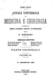 Tapa de Annali universali di medicina
