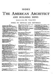 Tapa de American Architect and Building News