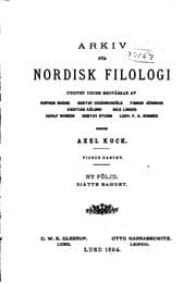 Tapa de Arkiv för nordisk filologi