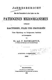 Tapa de Jahresbericht ueber die Fortschritte in der Lehre von den Pathogenen