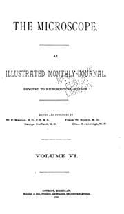 Tapa de The Microscope: An Illustrated Monthly Designed to Popularize the Subject of Microscopy