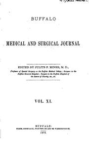 Tapa de Buffalo Medical and Surgical Journal