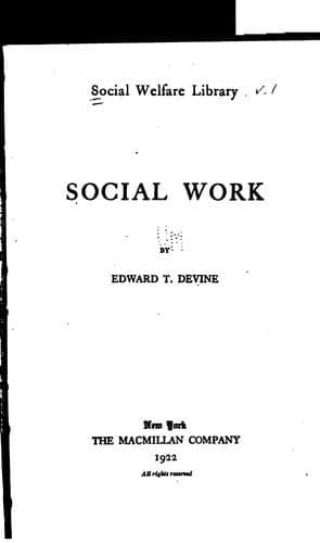 Tapa de The Social Welfare Library
