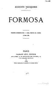Tapa de Formosa. Première présentation: Paris, Théâtre de l'Odéon, 16 mars 1883