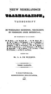 Tapa de Nieuw Nederlandsch taalmagazijn: tijdschrift voor de werkdadige beoefening, vergelijking en ...