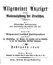 Tapa de Allgemeiner Anzeiger und Nationalzeitung der Deutschen