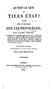 Tapa de Qu'est-ce que le tiers état?: Précédé de l'Essai sur les privilèges