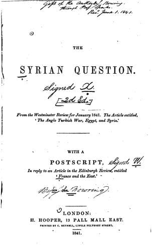 Tapa de The Syrian Question