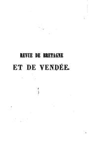 Tapa de Revue de Bretagne et de Vendée