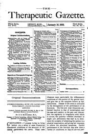 Tapa de Therapeutic Gazette