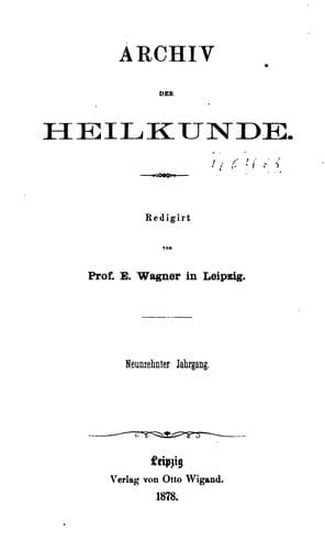 Tapa de Archiv der Heilkunde