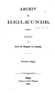 Tapa de Archiv der Heilkunde