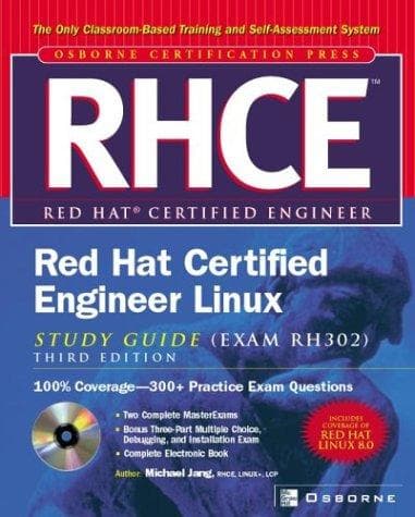 Tapa de RHCE Red Hat certified engineer