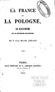 Tapa de La France et la Pologne: le slavianisme et la dynastie polonaise