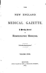 Tapa de New England Medical Gazette