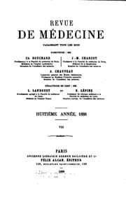 Tapa de Revue de medecine