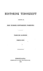 Tapa de Historisk tidsskrift
