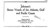 Tapa de Johnson's Marine Manual: A Directory of American-owned Commercial Craft with ...