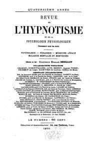 Tapa de Revue de psychothérapie et de psychologie appliquée ...