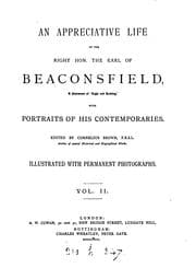Tapa de An appreciative life of ... the earl of Beaconsfield, ed. by C. Brown