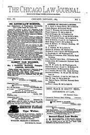 Tapa de The Chicago Law Journal