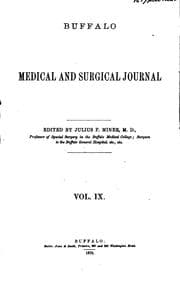 Tapa de Buffalo Medical and Surgical Journal