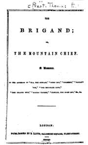 Tapa de The Brigand; Or, The Mountain Chief: A Romance