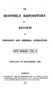 Tapa de The Monthly Repository of Theology and General Literature