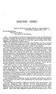 Tapa de Report (Stockton State Hospital (Calif.)). 1877