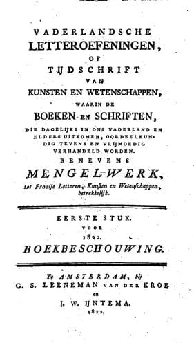 Tapa de Vaderlandsche letter-oefeningen