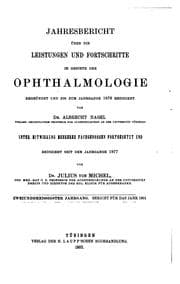 Tapa de Jahresbericht über die Leistungen und Fortschritte im Gebiete der Ophthalmologie