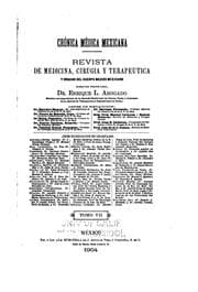Tapa de Crónica medica Mexicana