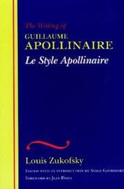 Tapa de The writing of Guillaume Apollinaire =