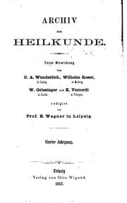 Tapa de Archiv der Heilkunde
