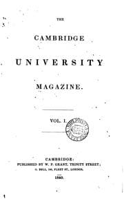 Tapa de Cambridge University Magazine