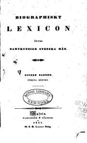 Tapa de Biographiskt Lexicon öfver namnkunnige Svenska Män