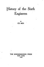 Tapa de History of the Sixth Engineers