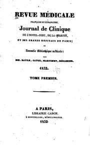 Tapa de Revue médicale française et étrangère: journal des progrès de la médecine ...