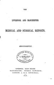 Tapa de The Liverpool and Manchester Medical & Surgical Reports