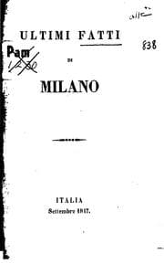 Tapa de Ultimi fatti di Milano