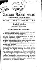 Tapa de Southern Medical Record