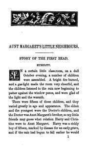 Tapa de Aunt Margaret's little neighbours; or, Chats about the rosary