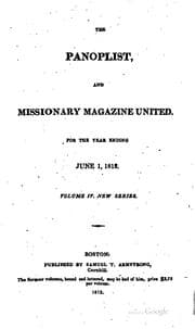 Tapa de The Panoplist (and Missionary magazine) conducted by an association of ...