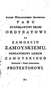Tapa de Dziennik ekonomiczny zamoyski