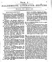 Tapa de Allgemeine Literatur-zeitung.