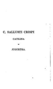 Tapa de C. Sallusti Crispi Catilina et Jugurtha, with notes by G. Long