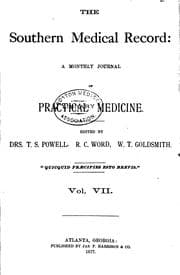 Tapa de Southern Medical Record