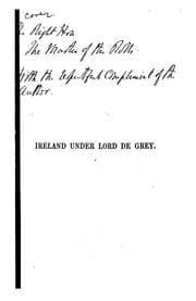 Tapa de Ireland Under Lord De Grey
