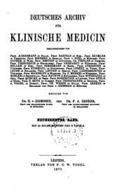 Tapa de Deutsches Archiv für klinische Medizin