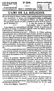 Tapa de L'Ami de la religion
